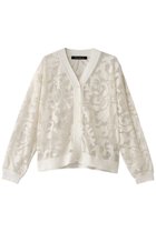 【ミズイロ インド/mizuiro ind】のcrochet net with embroidery C/D カーディガン off white|ID: prp329100004358380 ipo3291000000032947084