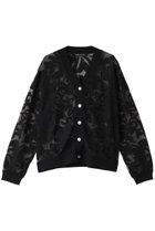 【ミズイロ インド/mizuiro ind】のcrochet net with embroidery C/D カーディガン black|ID: prp329100004358380 ipo3291000000032947090