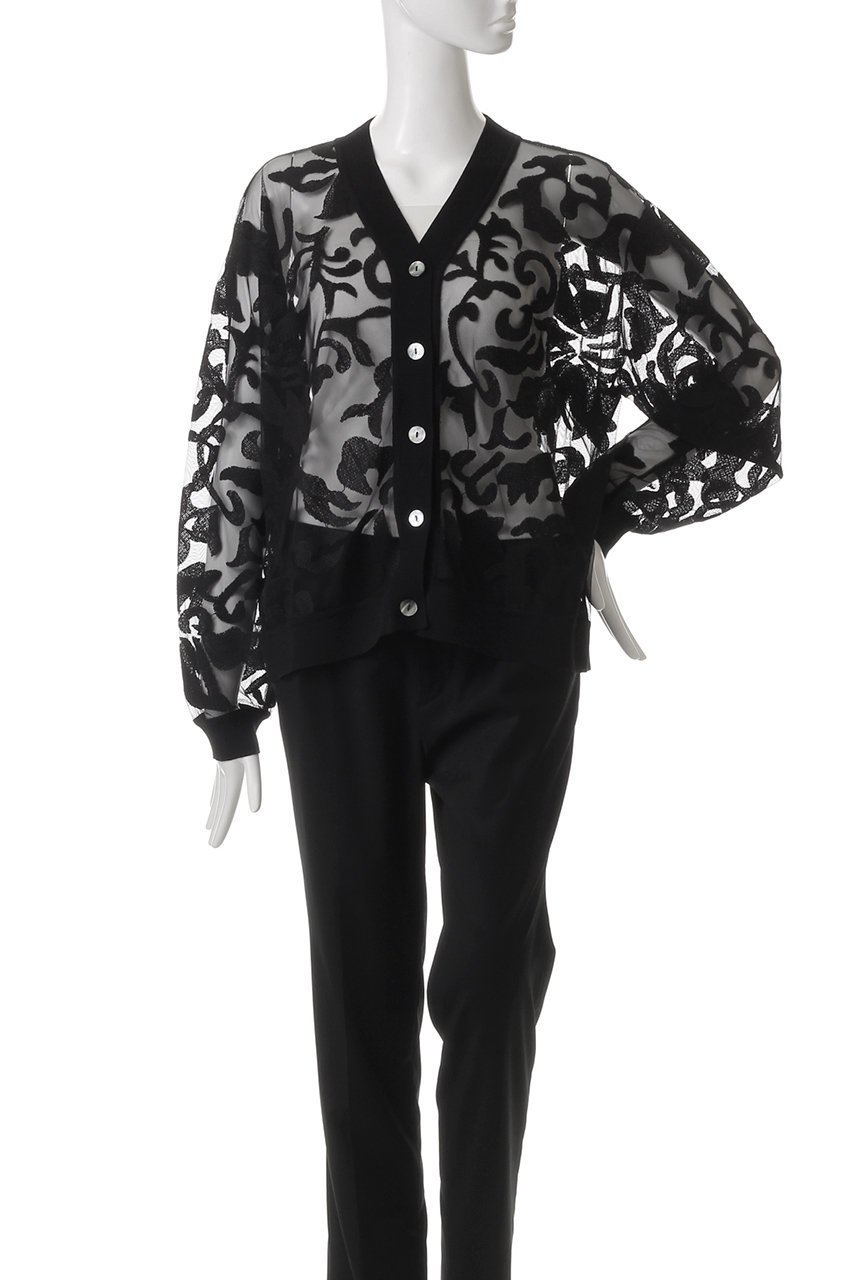 【ミズイロ インド/mizuiro ind】のcrochet net with embroidery C/D カーディガン 人気、トレンドファッション・服の通販 founy(ファニー) 　ファッション　Fashion　レディースファッション　Fashion for Women　トップス・カットソー　Cut & Sew Tops　ニット　Knit Tops & Sweaters　カーディガン・羽織り　Layered Style Cardigans　おすすめ　Recommended / Our Picks　インナー　Innerwear　エレガント 上品　Elegant　カーディガン　Cardigan, Knitwear　クロシェ　Crochet, Knitted Lace　バランス　Balance, Style Balance　other-2|ID: prp329100004358380 ipo3291000000032947099