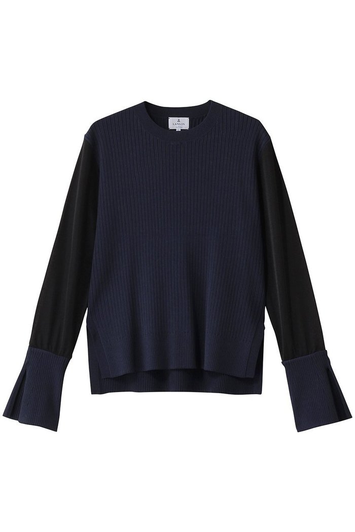 【ランバン オン ブルー/LANVIN en Bleu】のシアースリーブコンビニット インテリア・キッズ・メンズ・レディースファッション・服の通販 founy(ファニー) https://founy.com/ ファッション Fashion レディースファッション WOMEN トップス・カットソー Tops/Tshirt ニット Knit Tops プルオーバー Pullover エレガント 上品 Elegant フェミニン Feminine フレア Flare |ID: prp329100004358390 ipo3291000000030462806