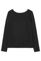 【アナイ/ANAYI】のレーヨンナイロンリブプルオーバー ブラック|ID: prp329100004358394 ipo3291000000032945877