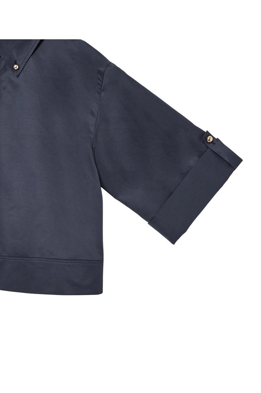 【アナイ/ANAYI】のツイルクロップドシャツ 人気、トレンドファッション・服の通販 founy(ファニー) 　ファッション　Fashion　レディースファッション　Fashion for Women　トップス・カットソー　Cut & Sew Tops　シャツ・ブラウス・オフィスカジュアル　Elegant Blouses & Button-Ups　おすすめ　Recommended / Our Picks　ショート　Short, Short Length　ジャケット　Jacket, Outerwear　スリーブ　Sleeve, Long Sleeve / Short Sleeve　セットアップ　Set-Up, Coordinated Outfit　タフタ　Taffeta, Structured Fabric　タンブラー　Tumbler, Travel Mug　メタル　Metal, Metal Parts　再入荷　Restock / Back in Stock　other-6|ID: prp329100004358396 ipo3291000000035054805