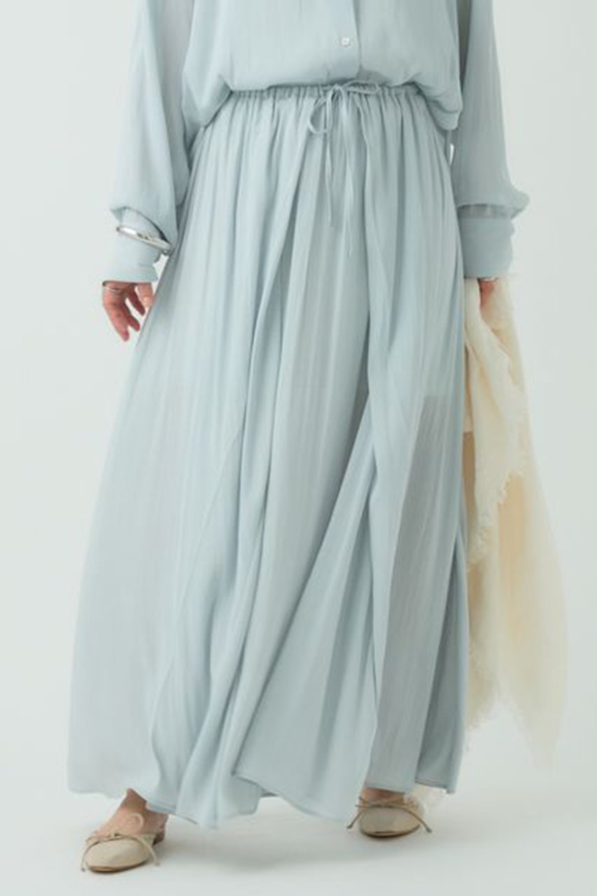 【カオス/Chaos】のフィグムスカート インテリア・キッズ・メンズ・レディースファッション・服の通販 founy(ファニー) 　ファッション　Fashion　レディースファッション　Fashion for Women　スカート　Skirts　ロングスカート　Long Skirts / Maxi & Midi Skirts　キュプラ　Cupro, Eco Fabric　シアー　Sheer, See-Through　ジョーゼット　Georgette, Semi-Sheer Fabric　セットアップ　Set-Up, Coordinated Outfit　フロント　Front, Front Design　ペチコート　Petticoat, Underskirt　ロング　Long, Long-Length　春　Spring　ミント|ID: prp329100004358403 ipo3291000000032824880
