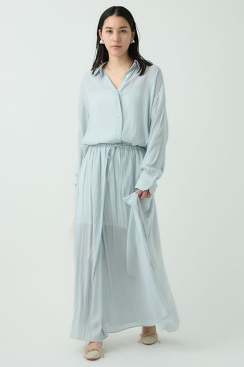 【カオス/Chaos】のフィグムスカート 人気、トレンドファッション・服の通販 founy(ファニー) 　ファッション　Fashion　レディースファッション　Fashion for Women　スカート　Skirts　ロングスカート　Long Skirts / Maxi & Midi Skirts　キュプラ　Cupro, Eco Fabric　シアー　Sheer, See-Through　ジョーゼット　Georgette, Semi-Sheer Fabric　セットアップ　Set-Up, Coordinated Outfit　フロント　Front, Front Design　ペチコート　Petticoat, Underskirt　ロング　Long, Long-Length　春　Spring　other-4|ID: prp329100004358403 ipo3291000000032824883