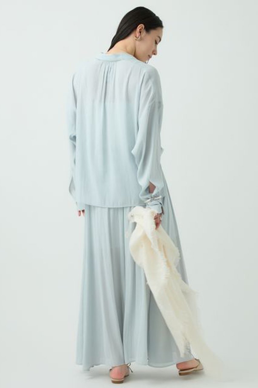 【カオス/Chaos】のフィグムスカート 人気、トレンドファッション・服の通販 founy(ファニー) 　ファッション　Fashion　レディースファッション　Fashion for Women　スカート　Skirts　ロングスカート　Long Skirts / Maxi & Midi Skirts　キュプラ　Cupro, Eco Fabric　シアー　Sheer, See-Through　ジョーゼット　Georgette, Semi-Sheer Fabric　セットアップ　Set-Up, Coordinated Outfit　フロント　Front, Front Design　ペチコート　Petticoat, Underskirt　ロング　Long, Long-Length　春　Spring　other-5|ID: prp329100004358403 ipo3291000000032824884
