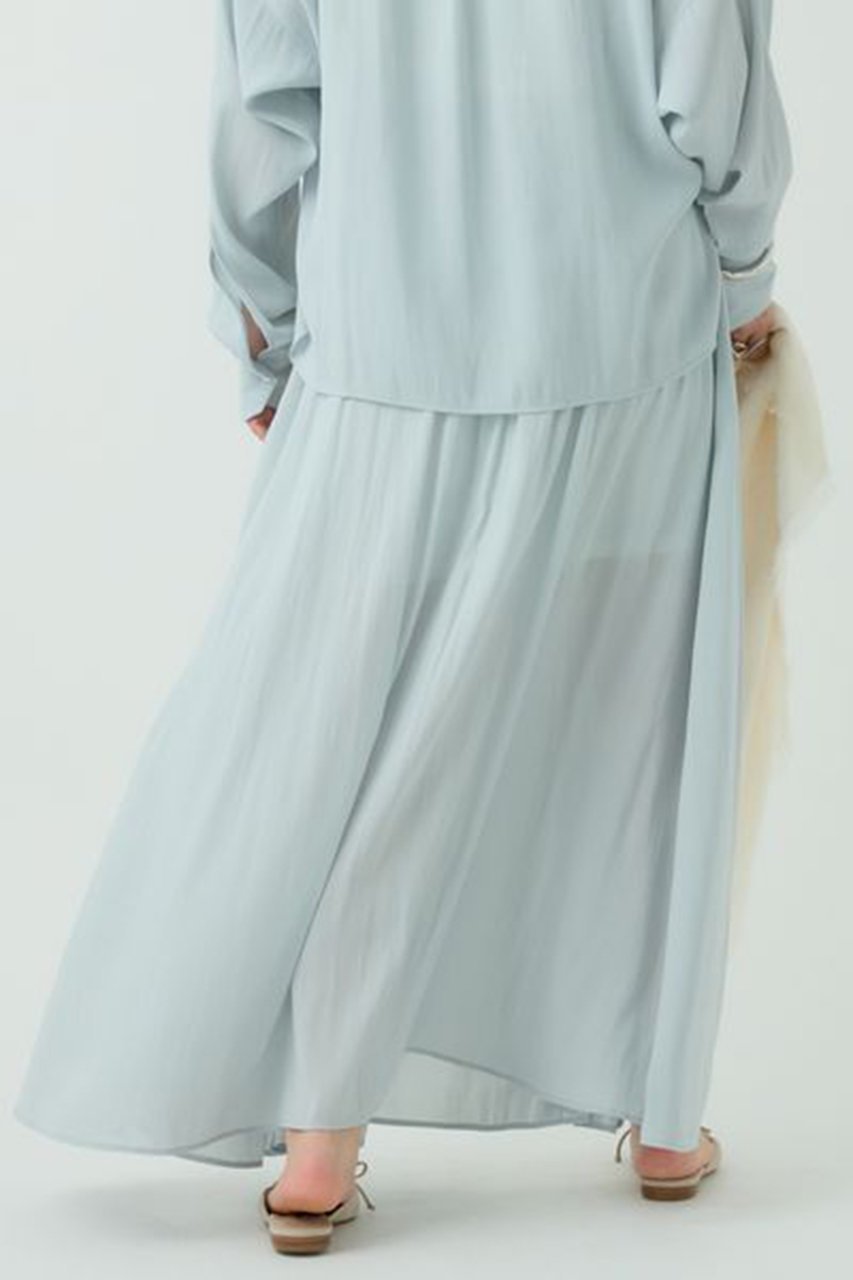【カオス/Chaos】のフィグムスカート 人気、トレンドファッション・服の通販 founy(ファニー) 　ファッション　Fashion　レディースファッション　Fashion for Women　スカート　Skirts　ロングスカート　Long Skirts / Maxi & Midi Skirts　キュプラ　Cupro, Eco Fabric　シアー　Sheer, See-Through　ジョーゼット　Georgette, Semi-Sheer Fabric　セットアップ　Set-Up, Coordinated Outfit　フロント　Front, Front Design　ペチコート　Petticoat, Underskirt　ロング　Long, Long-Length　春　Spring　other-8|ID: prp329100004358403 ipo3291000000032824887