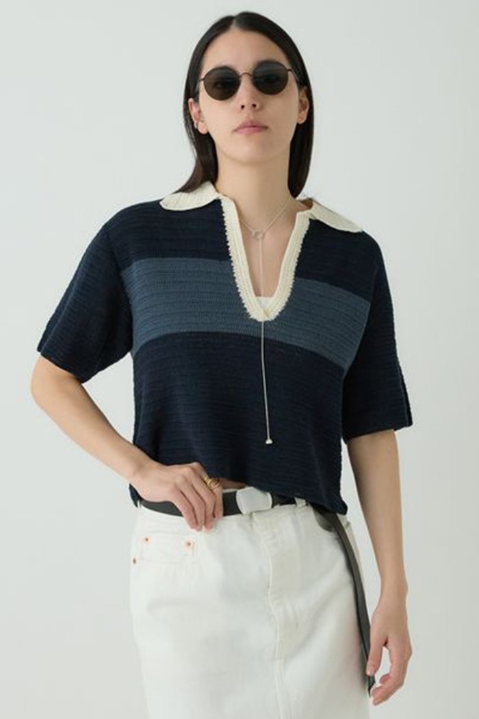 【カオス/Chaos】のコロンニットポロ インテリア・キッズ・メンズ・レディースファッション・服の通販 founy(ファニー) https://founy.com/ ファッション Fashion レディースファッション Fashion for Women トップス・カットソー Cut & Sew Tops ニット Knit Tops & Sweaters カジュアルプルオーバー・ニットトップス Pullovers & Knit Tops / Casual Pullovers おすすめ Recommended / Our Picks かぎ針 Crochet 再入荷 Restock / Back in Stock |ID: prp329100004358407 ipo3291000000032928396
