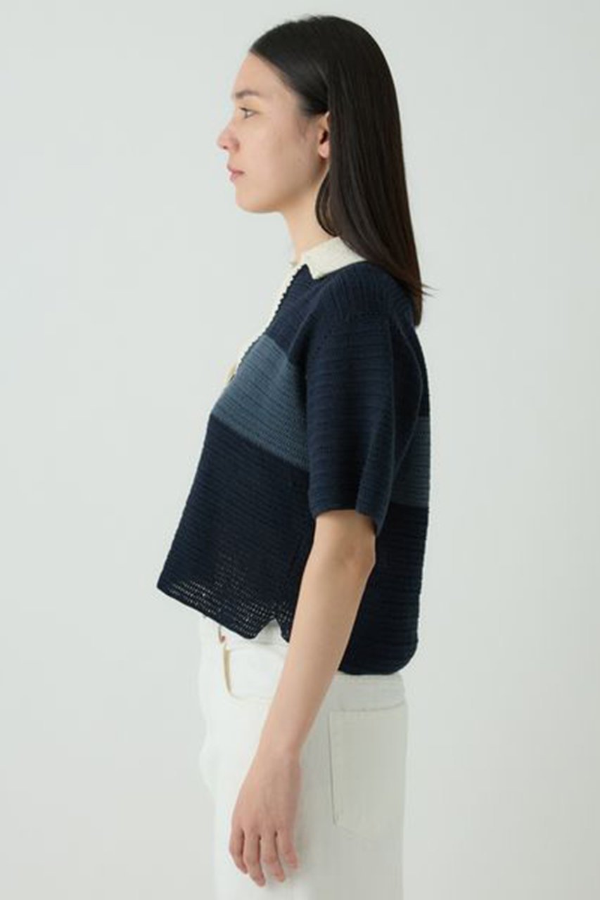 【カオス/Chaos】のコロンニットポロ 人気、トレンドファッション・服の通販 founy(ファニー) 　ファッション　Fashion　レディースファッション　Fashion for Women　トップス・カットソー　Cut & Sew Tops　ニット　Knit Tops & Sweaters　カジュアルプルオーバー・ニットトップス　Pullovers & Knit Tops / Casual Pullovers　おすすめ　Recommended / Our Picks　かぎ針　Crochet　再入荷　Restock / Back in Stock　other-6|ID: prp329100004358407 ipo3291000000032928445