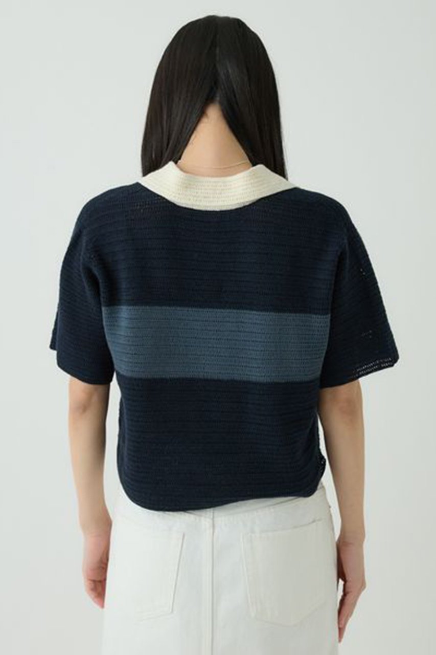 【カオス/Chaos】のコロンニットポロ 人気、トレンドファッション・服の通販 founy(ファニー) 　ファッション　Fashion　レディースファッション　Fashion for Women　トップス・カットソー　Cut & Sew Tops　ニット　Knit Tops & Sweaters　カジュアルプルオーバー・ニットトップス　Pullovers & Knit Tops / Casual Pullovers　おすすめ　Recommended / Our Picks　かぎ針　Crochet　再入荷　Restock / Back in Stock　other-7|ID: prp329100004358407 ipo3291000000032928452