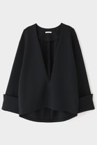 【ル フィル/LE PHIL】のスキューバジャージーブラウス 人気、トレンドファッション・服の通販 founy(ファニー) ファッション Fashion レディースファッション Fashion for Women トップス・カットソー Cut & Sew Tops シャツ・ブラウス・オフィスカジュアル Elegant Blouses & Button-Ups スリーブ Sleeve, Long Sleeve / Short Sleeve センター Center, Center Line ミックス Mix, Mixed Style ロング Long, Long-Length エレガント 上品 Elegant 再入荷 Restock / Back in Stock thumbnail ブラック|ID: prp329100004358411 ipo3291000000032869979