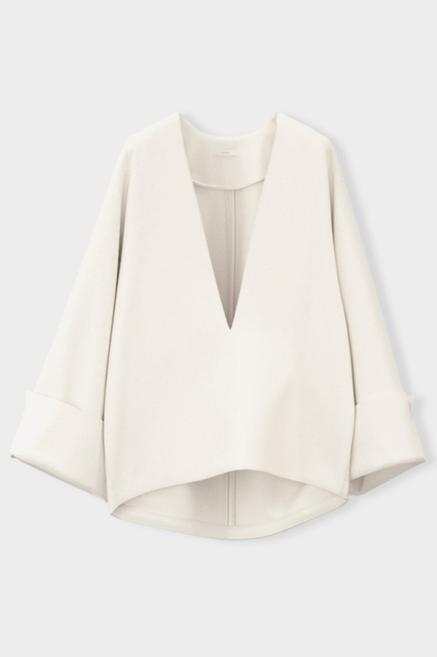 【ル フィル/LE PHIL】のスキューバジャージーブラウス インテリア・キッズ・メンズ・レディースファッション・服の通販 founy(ファニー) ファッション Fashion レディースファッション Fashion for Women トップス・カットソー Cut & Sew Tops シャツ・ブラウス・オフィスカジュアル Elegant Blouses & Button-Ups スリーブ Sleeve, Long Sleeve / Short Sleeve センター Center, Center Line ミックス Mix, Mixed Style ロング Long, Long-Length エレガント 上品 Elegant 再入荷 Restock / Back in Stock ホワイト|ID: prp329100004358411 ipo3291000000032869985