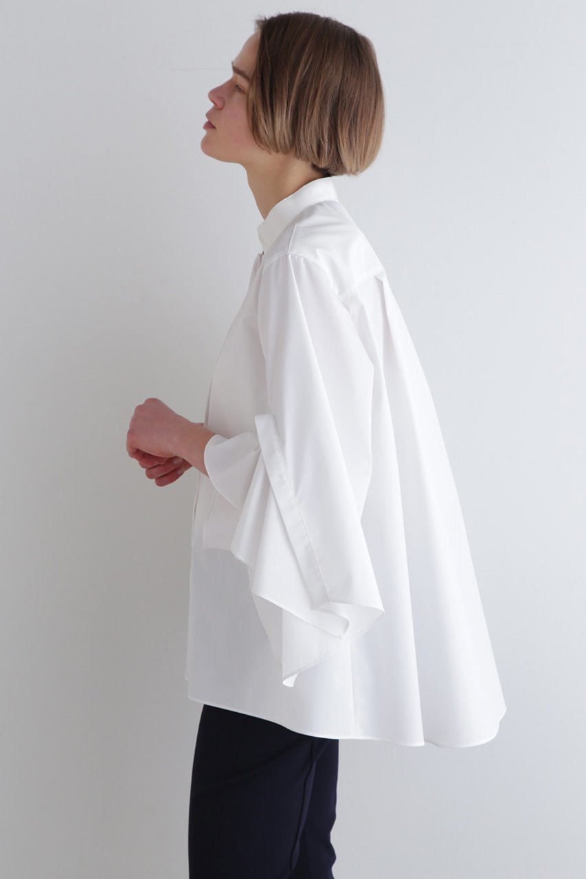 【ル フィル/LE PHIL】のラッフルスリーブブラウス 人気、トレンドファッション・服の通販 founy(ファニー) 　ファッション　Fashion　レディースファッション　WOMEN　トップス・カットソー　Tops/Tshirt　シャツ/ブラウス　Shirts/Blouses　ショート　Short　スリーブ　Sleeve　ドレープ　Drape　羽織　Haori　other-3|ID: prp329100004358415 ipo3291000000031343965