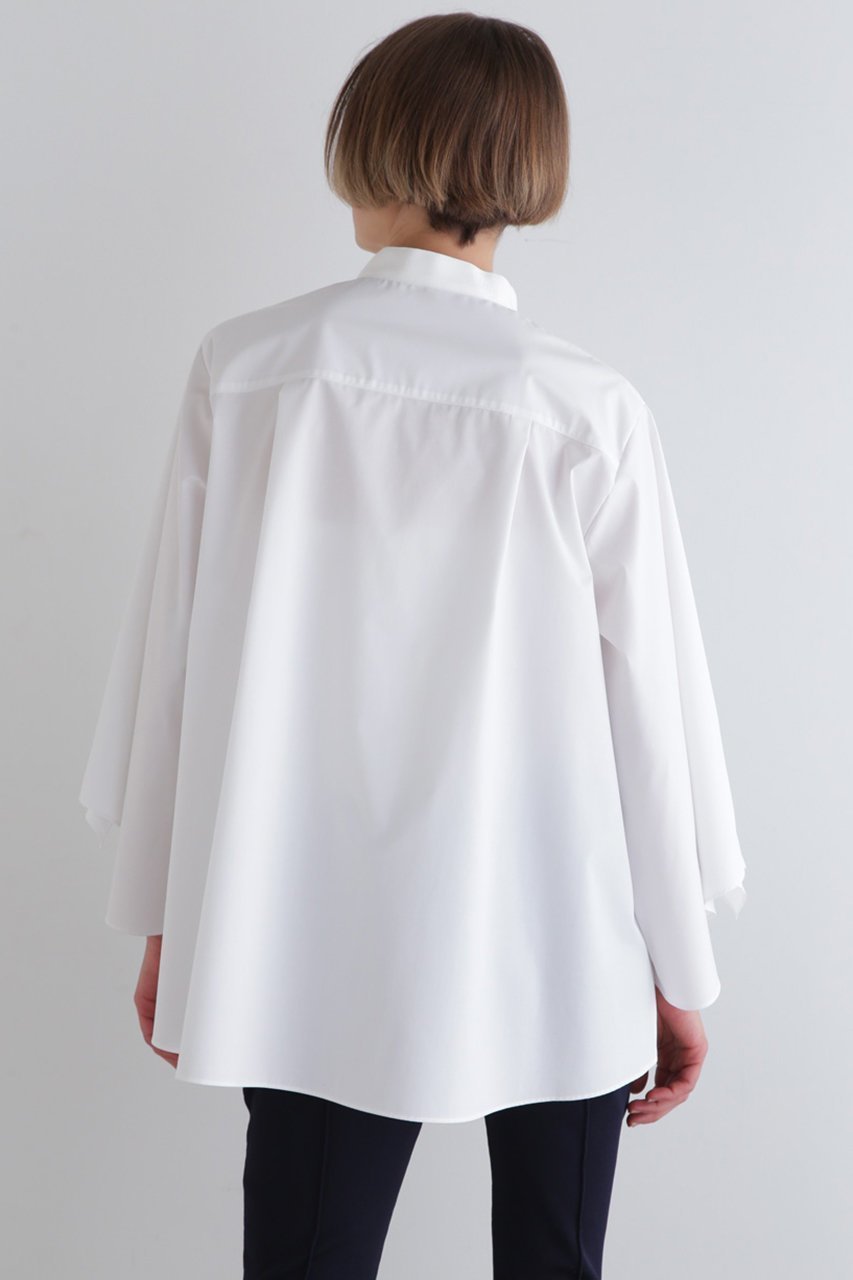 【ル フィル/LE PHIL】のラッフルスリーブブラウス 人気、トレンドファッション・服の通販 founy(ファニー) 　ファッション　Fashion　レディースファッション　WOMEN　トップス・カットソー　Tops/Tshirt　シャツ/ブラウス　Shirts/Blouses　ショート　Short　スリーブ　Sleeve　ドレープ　Drape　羽織　Haori　other-4|ID: prp329100004358415 ipo3291000000031343966