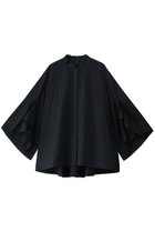 【ル フィル/LE PHIL】のラッフルスリーブブラウス 人気、トレンドファッション・服の通販 founy(ファニー) ファッション Fashion レディースファッション Fashion for Women トップス・カットソー Cut & Sew Tops シャツ・ブラウス・オフィスカジュアル Elegant Blouses & Button-Ups ショート Short, Short Length スリーブ Sleeve, Long Sleeve / Short Sleeve ドレープ Drape, Draping Fabric 羽織 Haori, Light Jacket thumbnail ネイビー|ID: prp329100004358415 ipo3291000000032859010