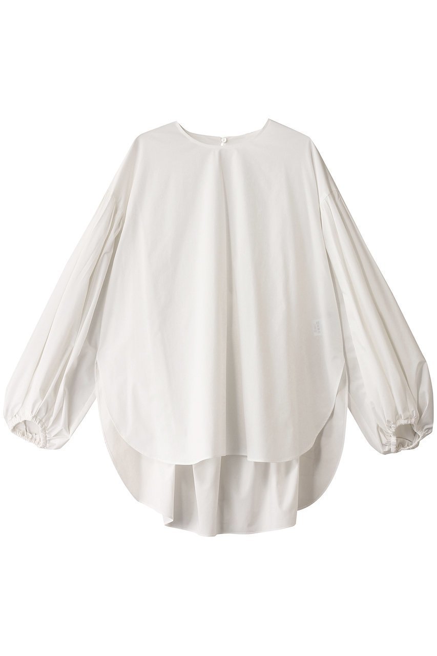 【ル フィル/LE PHIL】のSOLOTEXギャザーブラウス インテリア・キッズ・メンズ・レディースファッション・服の通販 founy(ファニー) 　ファッション　Fashion　レディースファッション　Fashion for Women　トップス・カットソー　Cut & Sew Tops　シャツ・ブラウス・オフィスカジュアル　Elegant Blouses & Button-Ups　ギャザー　Gathered, Ruffled　シンプル　Simple, Minimal　ストレッチ　Stretch, Stretchy Fabric　スリーブ　Sleeve, Long Sleeve / Short Sleeve　ブラウジング　Blouson Silhouette, Cinched Waist　ロング　Long, Long-Length　ホワイト|ID: prp329100004358416 ipo3291000000032854922