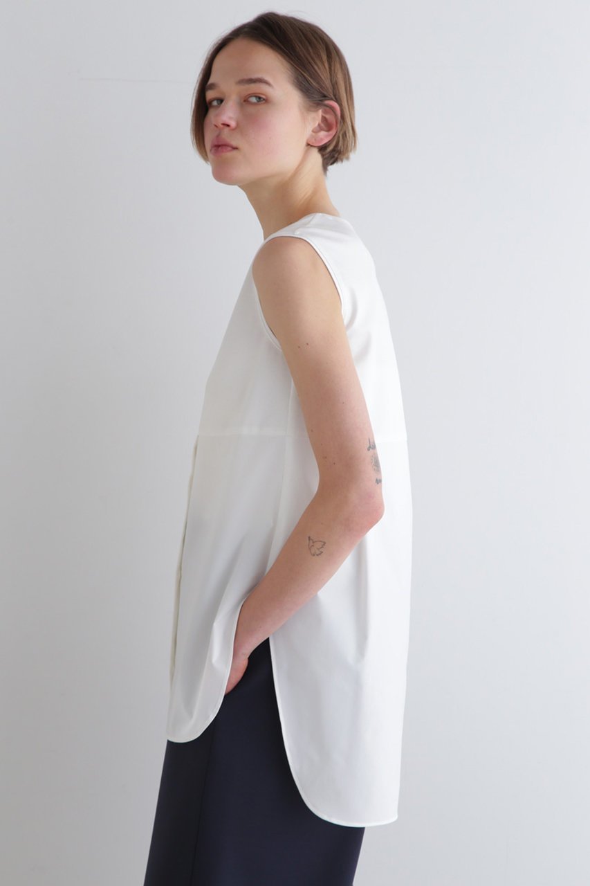 【ル フィル/LE PHIL】のSOLOTEXコンビブロードショートシャツ 人気、トレンドファッション・服の通販 founy(ファニー) 　ファッション　Fashion　レディースファッション　Fashion for Women　トップス・カットソー　Cut & Sew Tops　キャミソール&ノースリーブ　Camisoles & Sleeveless Tops　シャツ・ブラウス・オフィスカジュアル　Elegant Blouses & Button-Ups　カットソー　Cut and Sewn Top　スウェット / スエット　Sweatshirt, Sweatwear　ストレッチ　Stretch, Stretchy Fabric　ノースリーブ　Sleeveless, No-Sleeve　other-2|ID: prp329100004358417 ipo3291000000035895295