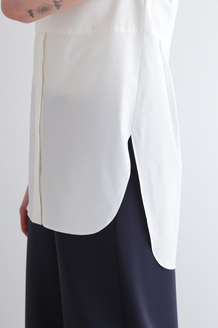 【ル フィル/LE PHIL】のSOLOTEXコンビブロードショートシャツ 人気、トレンドファッション・服の通販 founy(ファニー) 　ファッション　Fashion　レディースファッション　Fashion for Women　トップス・カットソー　Cut & Sew Tops　キャミソール&ノースリーブ　Camisoles & Sleeveless Tops　シャツ・ブラウス・オフィスカジュアル　Elegant Blouses & Button-Ups　カットソー　Cut and Sewn Top　スウェット / スエット　Sweatshirt, Sweatwear　ストレッチ　Stretch, Stretchy Fabric　ノースリーブ　Sleeveless, No-Sleeve　other-5|ID: prp329100004358417 ipo3291000000035895298