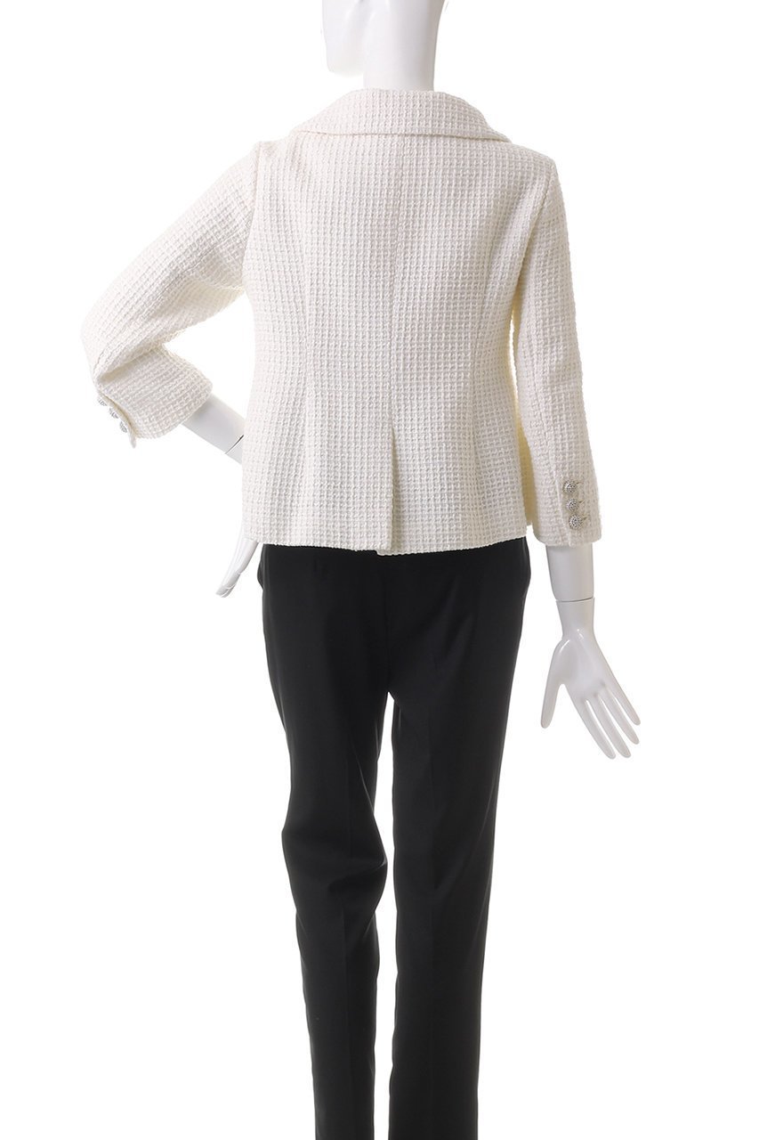 【エムダブリュー/MW】のダブルボタン ワッフルラメツィードジャケット 人気、トレンドファッション・服の通販 founy(ファニー) 　ファッション　Fashion　レディースファッション　Fashion for Women　アウター　Coat / Outerwear Collection　レディースジャケット・軽アウター　Jackets　ショート　Short, Short Length　ジャケット　Jacket, Outerwear　ジュエリー　Jewelry, Accessories　ダブル　Double, Double-Breasted　ツイード　Twill, Twill Weave　リュクス　Luxury, Elegant, High-End, Chic　other-4|ID: prp329100004358430 ipo3291000000032959267
