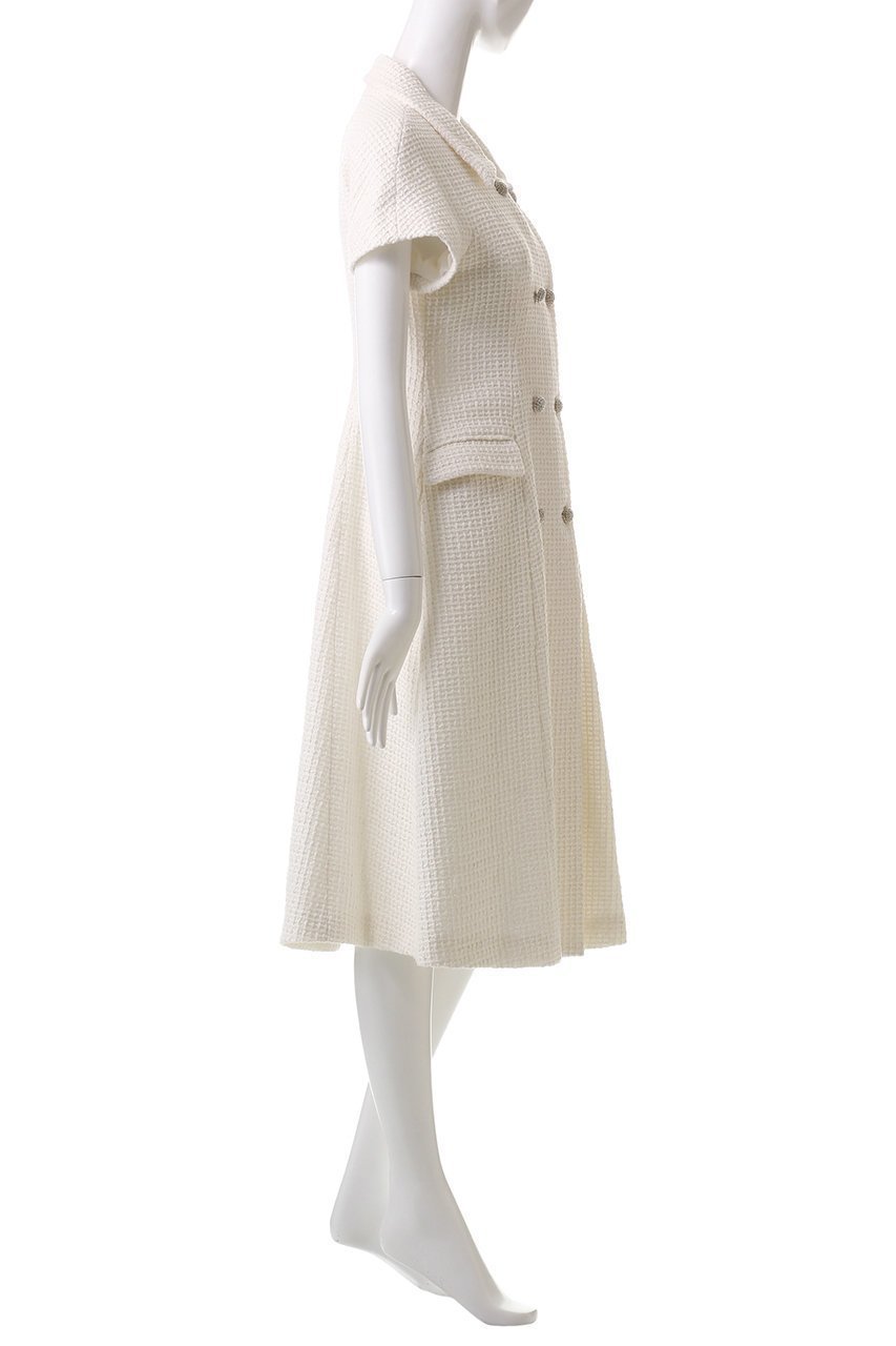 【エムダブリュー/MW】のワッフルラメツツイード ドレス 人気、トレンドファッション・服の通販 founy(ファニー) 　ファッション　Fashion　レディースファッション　Fashion for Women　ワンピース　Dresses　フォーマル・パーティードレス・結婚式用ドレス　Elegant & Casual Dresses　チュニック　Tunic Tops & Dresses　チュニック　Tunic, Long Top　ツイード　Twill, Twill Weave　ドレス　Dress, One-Piece　フィット　Fit, Slim Fit　フレア　Flare, Flared　ロング　Long, Long-Length　羽織　Haori, Light Jacket　other-3|ID: prp329100004358431 ipo3291000000032872511