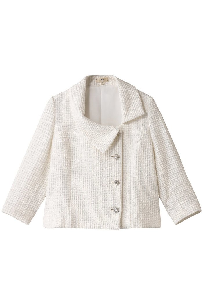 【エムダブリュー/MW】のワッフルラメツイード ジャケット インテリア・キッズ・メンズ・レディースファッション・服の通販 founy(ファニー) https://founy.com/ ファッション Fashion レディースファッション Fashion for Women アウター Coat / Outerwear Collection レディースジャケット・軽アウター Jackets おすすめ Recommended / Our Picks ジャケット Jacket, Outerwear セットアップ Set-Up, Coordinated Outfit ツイード／ツィード Choker, Choker Necklace フレア Flare, Flared |ID: prp329100004358433 ipo3291000000032962632