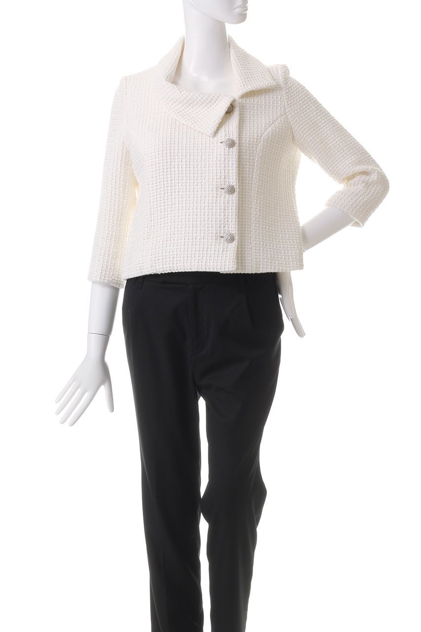 【エムダブリュー/MW】のワッフルラメツイード ジャケット 人気、トレンドファッション・服の通販 founy(ファニー) 　ファッション　Fashion　レディースファッション　Fashion for Women　アウター　Coat / Outerwear Collection　レディースジャケット・軽アウター　Jackets　おすすめ　Recommended / Our Picks　ジャケット　Jacket, Outerwear　セットアップ　Set-Up, Coordinated Outfit　ツイード／ツィード　Choker, Choker Necklace　フレア　Flare, Flared　other-2|ID: prp329100004358433 ipo3291000000032962643