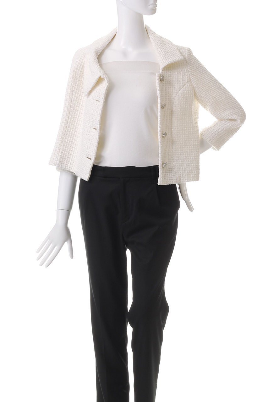 【エムダブリュー/MW】のワッフルラメツイード ジャケット 人気、トレンドファッション・服の通販 founy(ファニー) 　ファッション　Fashion　レディースファッション　Fashion for Women　アウター　Coat / Outerwear Collection　レディースジャケット・軽アウター　Jackets　おすすめ　Recommended / Our Picks　ジャケット　Jacket, Outerwear　セットアップ　Set-Up, Coordinated Outfit　ツイード／ツィード　Choker, Choker Necklace　フレア　Flare, Flared　other-7|ID: prp329100004358433 ipo3291000000032962659