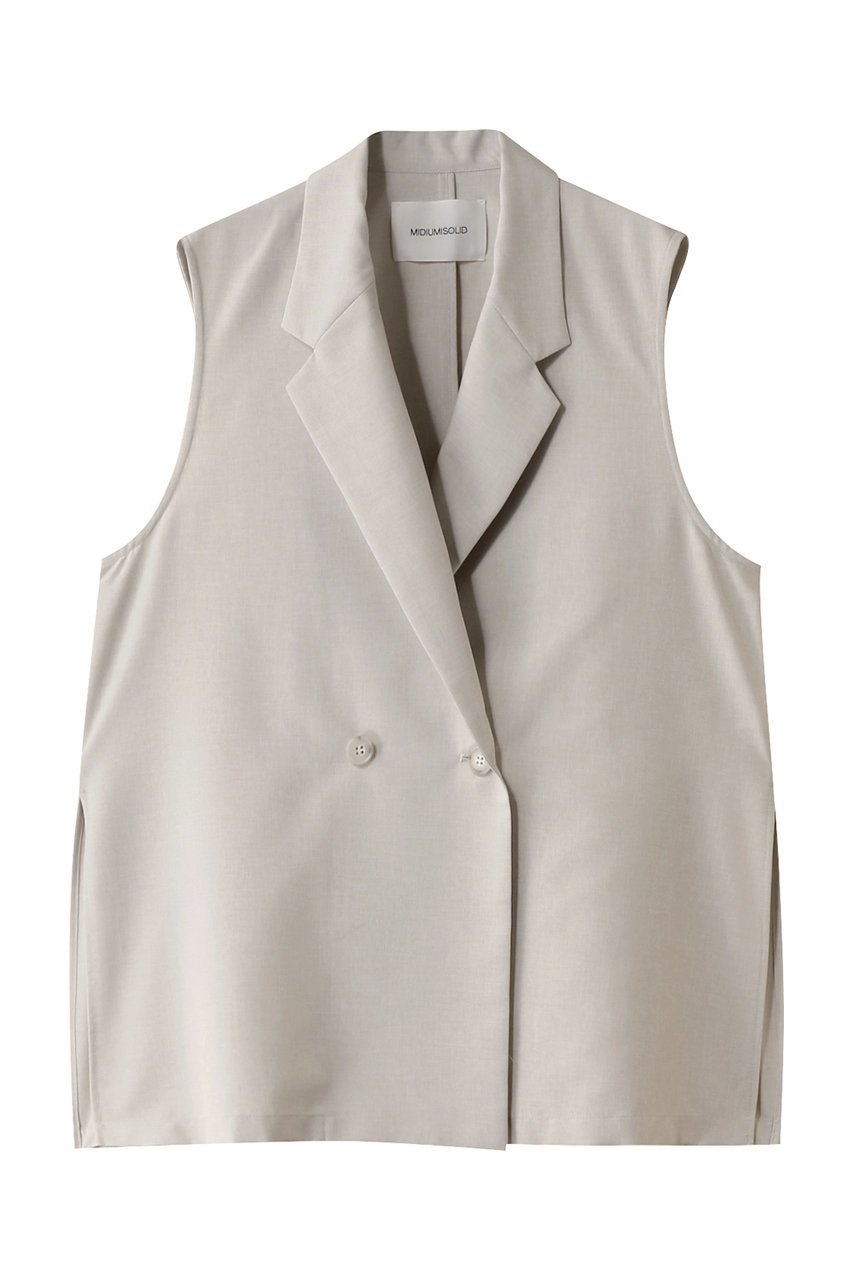 【ミディウミソリッド/MIDIUMISOLID】のtailored gilet.R ジレ 人気、トレンドファッション・服の通販 founy(ファニー) 　ファッション　Fashion　レディースファッション　WOMEN　アウター　Coat Outerwear　ジャケット　Jackets　2025年　2025　2025春夏・S/S　Ss,Spring/Summer,2025　おすすめ　Recommend　ジャケット　Jacket　スリット　Slit　タンク　Tank　ファブリック　Fabric　ベスト　Vest　夏　Summer　春　Spring　S/S・春夏　Ss・Spring/Summer　 other-1|ID: prp329100004358434 ipo3291000000030462922