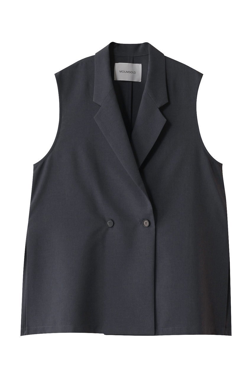 【ミディウミソリッド/MIDIUMISOLID】のtailored gilet.R ジレ インテリア・キッズ・メンズ・レディースファッション・服の通販 founy(ファニー) 　ファッション　Fashion　レディースファッション　WOMEN　アウター　Coat Outerwear　ジャケット　Jackets　2025年　2025　2025春夏・S/S　Ss,Spring/Summer,2025　おすすめ　Recommend　ジャケット　Jacket　スリット　Slit　タンク　Tank　ファブリック　Fabric　ベスト　Vest　夏　Summer　春　Spring　S/S・春夏　Ss・Spring/Summer　c.gray|ID: prp329100004358434 ipo3291000000030462924