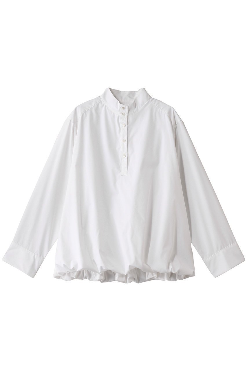 【ミディウミソリッド/MIDIUMISOLID】のballon shirtPO.R シャツ 人気、トレンドファッション・服の通販 founy(ファニー) 　ファッション　Fashion　レディースファッション　Fashion for Women　トップス・カットソー　Cut & Sew Tops　シャツ・ブラウス・オフィスカジュアル　Elegant Blouses & Button-Ups　スタンド　Stand Collar, Upright Stand　スリーブ　Sleeve, Long Sleeve / Short Sleeve　バルーン　Balloon, Balloon Silhouette　ロング　Long, Long-Length　 other-1|ID: prp329100004358436 ipo3291000000034970930