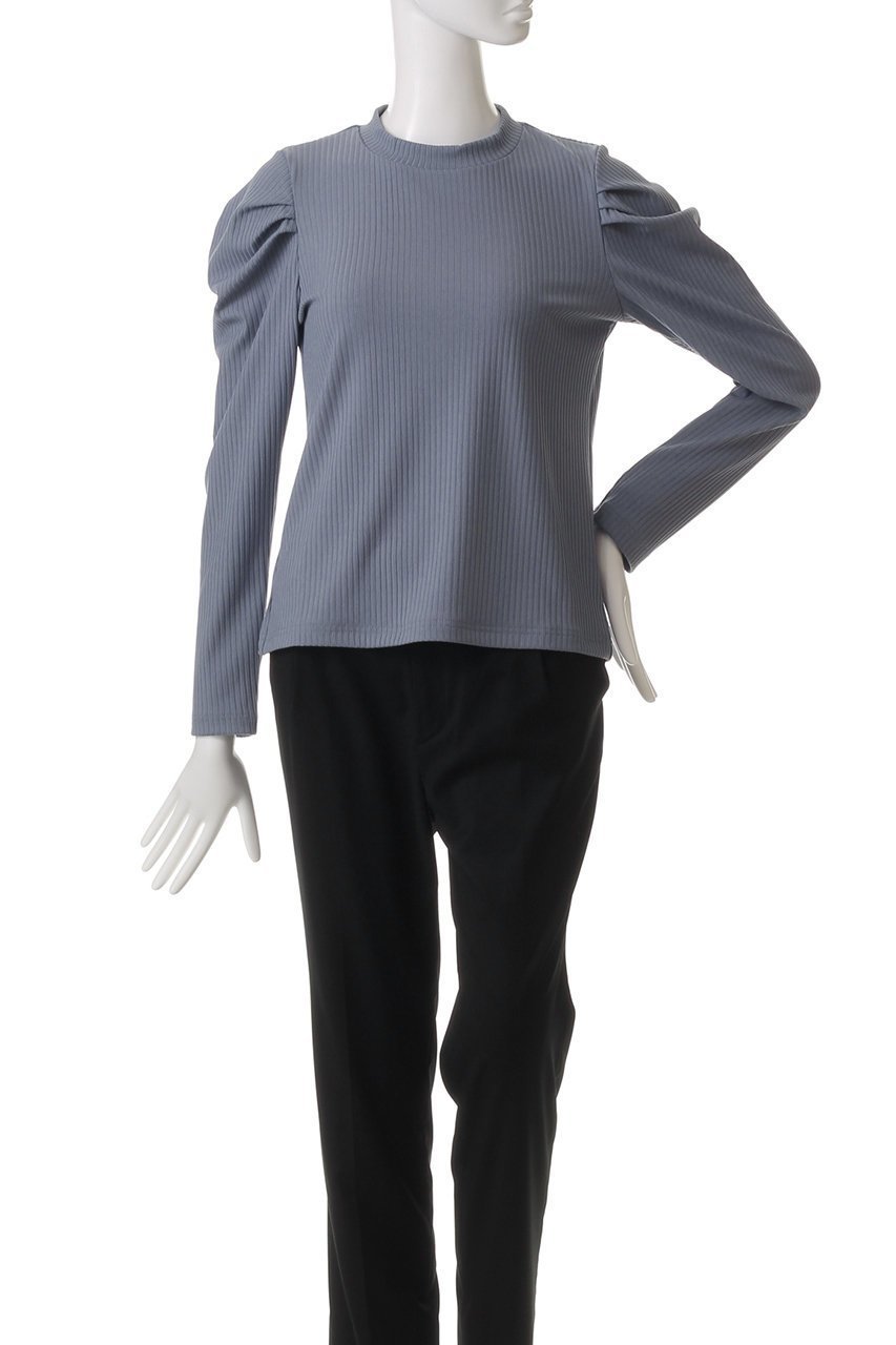 【ミディウミソリッド/MIDIUMISOLID】のpower shoulder rib PO.S プルオーバー 人気、トレンドファッション・服の通販 founy(ファニー) 　ファッション　Fashion　レディースファッション　WOMEN　トップス・カットソー　Tops/Tshirt　シャツ/ブラウス　Shirts/Blouses　ロング / Tシャツ　T-Shirts　プルオーバー　Pullover　カットソー　Cut and Sewn　なめらか　Smooth　インナー　Inner　エレガント 上品　Elegant　コンパクト　Compact　シンプル　Simple　スリーブ　Sleeve　リュクス　Luxe　ロング　Long　other-2|ID: prp329100004358438 ipo3291000000031344170