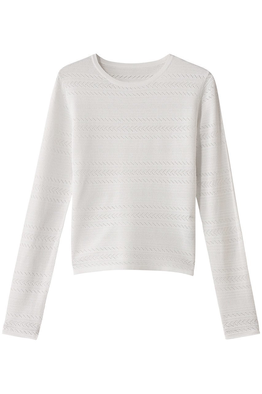 【ミディウミソリッド/MIDIUMISOLID】のlace knitting tight PO.S プルオーバー 人気、トレンドファッション・服の通販 founy(ファニー) 　ファッション　Fashion　レディースファッション　Fashion for Women　トップス・カットソー　Cut & Sew Tops　ニット　Knit Tops & Sweaters　カジュアルプルオーバー・ニットトップス　Pullovers & Knit Tops / Casual Pullovers　おすすめ　Recommended / Our Picks　コンパクト　Compact, Small Size　シアー　Sheer, See-Through　ファブリック　Fabric, Textile　レース　Lace, Lace Fabric　ワイド　Wide, Wide Fit　エレガント 上品　Elegant　 other-1|ID: prp329100004358439 ipo3291000000032952631