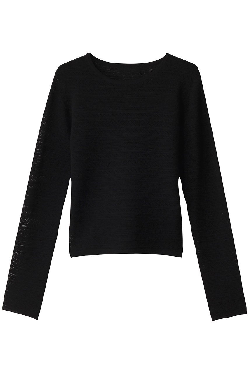【ミディウミソリッド/MIDIUMISOLID】のlace knitting tight PO.S プルオーバー インテリア・キッズ・メンズ・レディースファッション・服の通販 founy(ファニー) 　ファッション　Fashion　レディースファッション　Fashion for Women　トップス・カットソー　Cut & Sew Tops　ニット　Knit Tops & Sweaters　カジュアルプルオーバー・ニットトップス　Pullovers & Knit Tops / Casual Pullovers　おすすめ　Recommended / Our Picks　コンパクト　Compact, Small Size　シアー　Sheer, See-Through　ファブリック　Fabric, Textile　レース　Lace, Lace Fabric　ワイド　Wide, Wide Fit　エレガント 上品　Elegant　black|ID: prp329100004358439 ipo3291000000032952642
