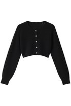 【ミディウミソリッド/MIDIUMISOLID】のlace knitting short CD.S カーディガン black|ID: prp329100004358440 ipo3291000000032952672