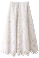 【シンゾーン/Shinzone】のエンブロイダリーレーススカート 人気、トレンドファッション・服の通販 founy(ファニー) ファッション Fashion レディースファッション Fashion for Women スカート Skirts ロングスカート Long Skirts / Maxi & Midi Skirts エンブロイダリー Embroidery Design フレア Flare, Flared ペチコート Petticoat, Underskirt レース Lace, Lace Fabric ロング Long, Long-Length |ID:prp329100004358445