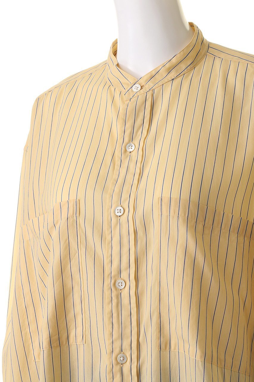 【シンゾーン/Shinzone】のスタンドカラー DADDY シャツ 人気、トレンドファッション・服の通販 founy(ファニー) 　ファッション　Fashion　レディースファッション　WOMEN　トップス・カットソー　Tops/Tshirt　シャツ/ブラウス　Shirts/Blouses　おすすめ　Recommend　スタイリッシュ　Stylish　スタンド　Stand　ストライプ　Stripe　スリーブ　Sleeve　デニム　Denim　ロング　Long　エレガント 上品　Elegant　定番　Standard　other-5|ID: prp329100004358448 ipo3291000000031344272