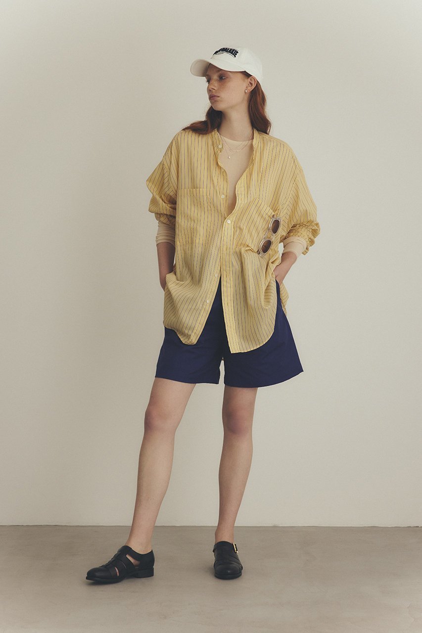 【シンゾーン/Shinzone】のスタンドカラー DADDY シャツ 人気、トレンドファッション・服の通販 founy(ファニー) 　ファッション　Fashion　レディースファッション　WOMEN　トップス・カットソー　Tops/Tshirt　シャツ/ブラウス　Shirts/Blouses　おすすめ　Recommend　スタイリッシュ　Stylish　スタンド　Stand　ストライプ　Stripe　スリーブ　Sleeve　デニム　Denim　ロング　Long　エレガント 上品　Elegant　定番　Standard　other-6|ID: prp329100004358448 ipo3291000000031344273