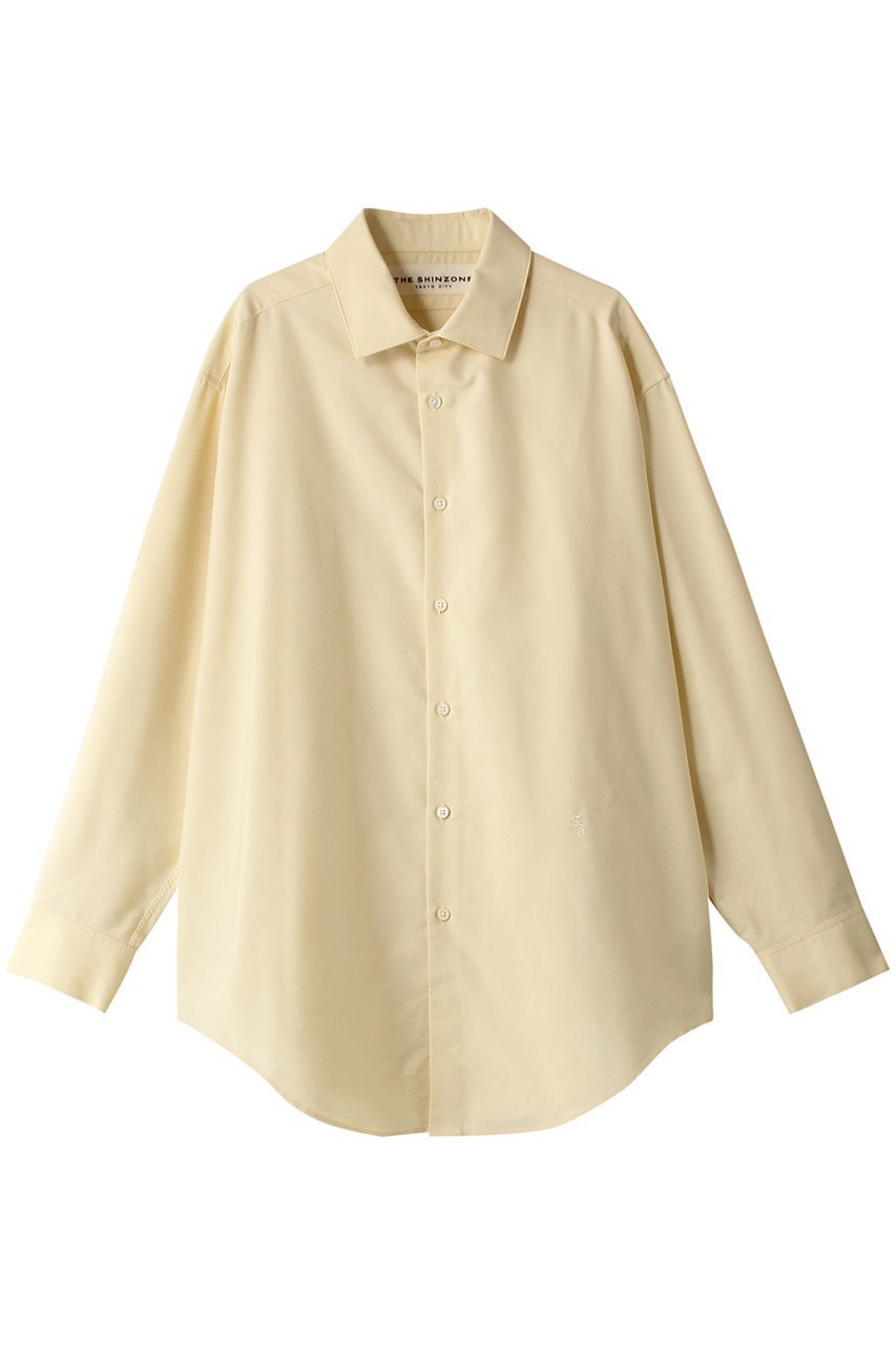 【シンゾーン/Shinzone】のオックスフォードドレスシャツ インテリア・キッズ・メンズ・レディースファッション・服の通販 founy(ファニー) 　ファッション　Fashion　レディースファッション　Fashion for Women　トップス・カットソー　Cut & Sew Tops　シャツ・ブラウス・オフィスカジュアル　Elegant Blouses & Button-Ups　ワンピース　Dresses　フォーマル・パーティードレス・結婚式用ドレス　Elegant & Casual Dresses　スリーブ　Sleeve, Long Sleeve / Short Sleeve　ドレス　Dress, One-Piece　ロング　Long, Long-Length　ビジネス 仕事 通勤　Business / Work / Commuting　定番　Standard, Basic Item　羽織　Haori, Light Jacket　イエロー|ID: prp329100004358453 ipo3291000000032859933