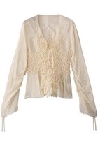 【プランク プロジェクト/PRANK PROJECT】のシャーリングトップ / Shirring Top 人気、トレンドファッション・服の通販 founy(ファニー) ファッション Fashion レディースファッション Fashion for Women トップス・カットソー Cut & Sew Tops シャツ・ブラウス・オフィスカジュアル Elegant Blouses & Button-Ups カッティング Cutting Detail サテン Satin, Glossy Fabric シアー Sheer, See-Through シェイプ Shape, Slim Fit シャーリング Shirring, Ruched スリーブ Sleeve, Long Sleeve / Short Sleeve フィット Fit, Slim Fit ボトム Bottoms, Lower Wear ロング Long, Long-Length 今季 This Season, Current Season 羽織 Haori, Light Jacket thumbnail WHT(ホワイト)|ID: prp329100004359675 ipo3291000000035387286