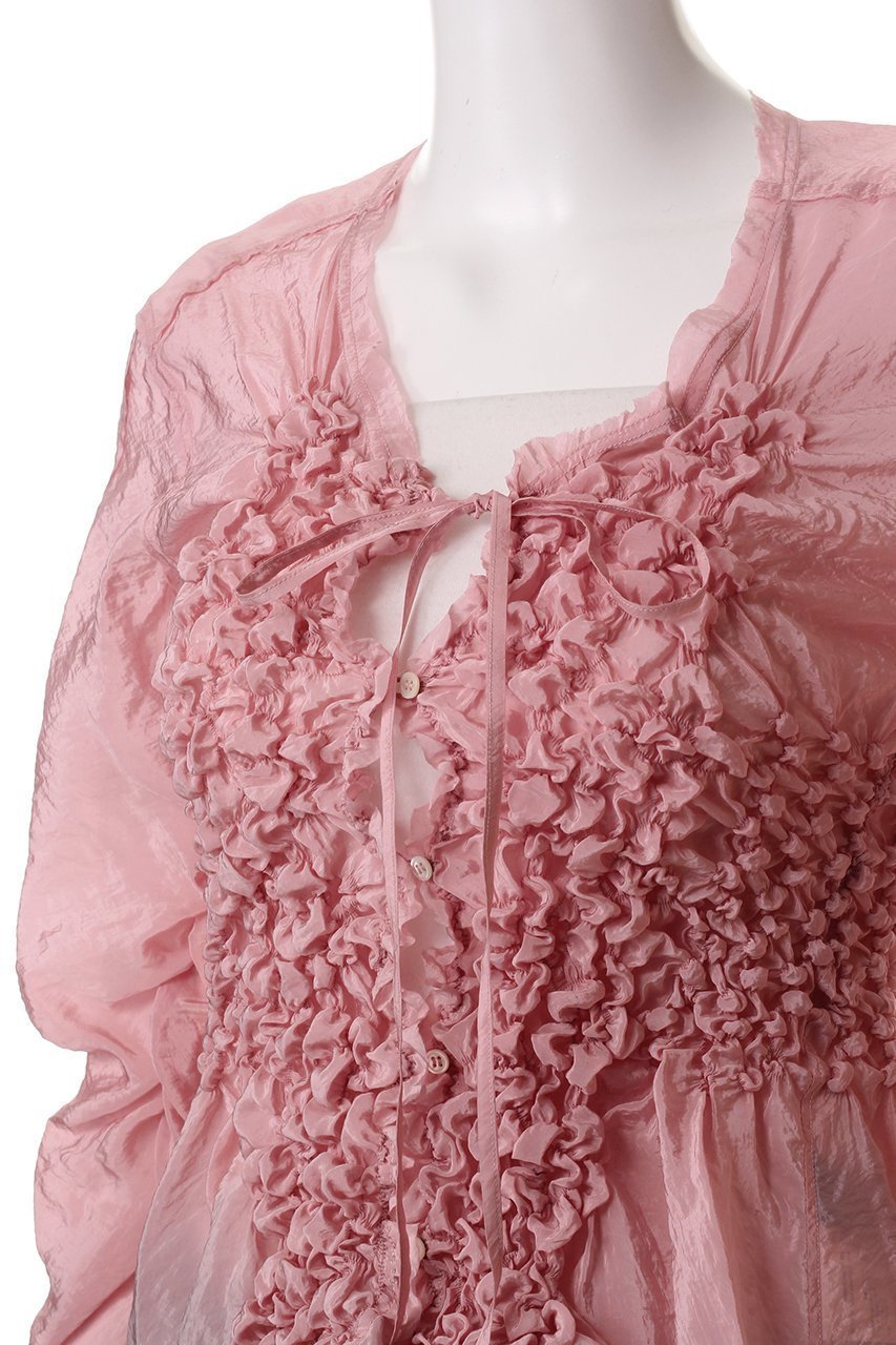 【プランク プロジェクト/PRANK PROJECT】のシャーリングトップ / Shirring Top 人気、トレンドファッション・服の通販 founy(ファニー) 　ファッション　Fashion　レディースファッション　Fashion for Women　トップス・カットソー　Cut & Sew Tops　シャツ・ブラウス・オフィスカジュアル　Elegant Blouses & Button-Ups　カッティング　Cutting Detail　サテン　Satin, Glossy Fabric　シアー　Sheer, See-Through　シェイプ　Shape, Slim Fit　シャーリング　Shirring, Ruched　スリーブ　Sleeve, Long Sleeve / Short Sleeve　フィット　Fit, Slim Fit　ボトム　Bottoms, Lower Wear　ロング　Long, Long-Length　今季　This Season, Current Season　羽織　Haori, Light Jacket　other-5|ID: prp329100004359675 ipo3291000000035387290