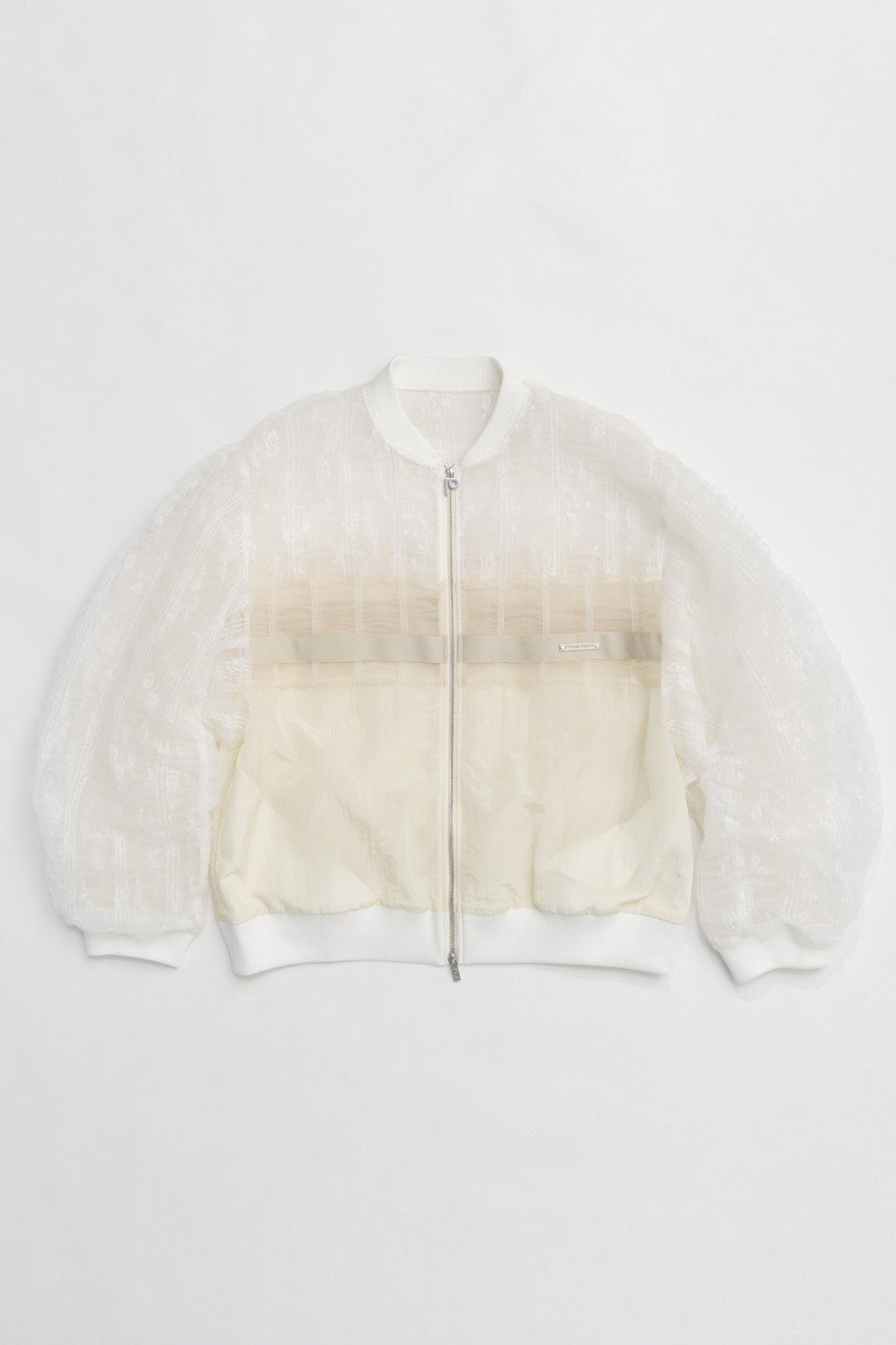 【プランク プロジェクト/PRANK PROJECT】の【2/1 0:00販売開始】シャーリングレースブルゾン / Shirring Lace Blouson インテリア・キッズ・メンズ・レディースファッション・服の通販 founy(ファニー) 　ファッション　Fashion　レディースファッション　WOMEN　アウター　Coat Outerwear　ジャケット　Jackets　ブルゾン　Blouson/Jackets　2025年　2025　2025春夏・S/S　Ss,Spring/Summer,2025　おすすめ　Recommend　インナー　Inner　エレガント 上品　Elegant　シャーリング　Shirring　ジャケット　Jacket　スポーティ　Sporty　デニム　Denim　パーカー　Hoodie　ブルゾン　Blouson　レース　Race　ワッシャー　Washer　ヴィンテージ　Vintage　夏　Summer　春　Spring　S/S・春夏　Ss・Spring/Summer　WHT(ホワイト)|ID: prp329100004359677 ipo3291000000030474078