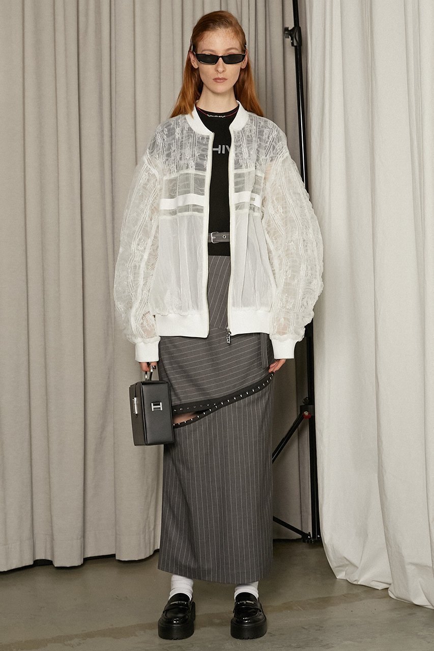 【プランク プロジェクト/PRANK PROJECT】のシャーリングレースブルゾン / Shirring Lace Blouson 人気、トレンドファッション・服の通販 founy(ファニー) ファッション Fashion レディースファッション Fashion for Women アウター Coat / Outerwear Collection レディースジャケット・軽アウター Jackets ブルゾンジャケット・スポーティアウター Blouson Jackets おすすめ Recommended / Our Picks インナー Innerwear エレガント 上品 Elegant シャーリング Shirring, Ruched ジャケット Jacket, Outerwear スポーティ Sporty, Casual Athletic デニム Denim, Jeans Material パーカー Hoodie, Parka ブルゾン Blouson, Bomber Jacket レース Lace, Lace Fabric ワッシャー Washer, Crinkled Finish ヴィンテージ Vintage Style 夏 Summer other-8|ID: prp329100004359677 ipo3291000000036796817