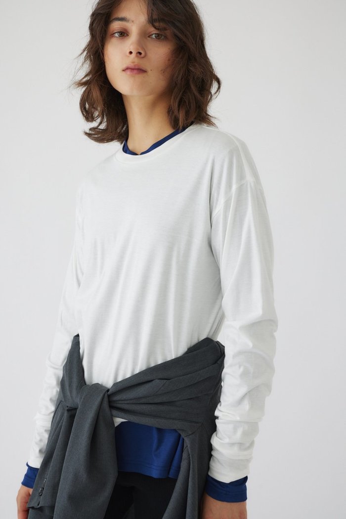 【リムアーク/RIM.ARK】のBasic long sleeve cut tops/トップス インテリア・キッズ・メンズ・レディースファッション・服の通販 founy(ファニー) https://founy.com/ ファッション Fashion レディースファッション Fashion for Women トップス・カットソー Cut & Sew Tops シャツ・ブラウス・オフィスカジュアル Elegant Blouses & Button-Ups ロングTシャツ・Tシャツ Longline T-Shirts & Tees カットソー・ベーシックTシャツ Cut-and-Sewn Tops / Stretch Tees & Basics スウェット / スエット Sweatshirt, Sweatwear スリーブ Sleeve, Long Sleeve / Short Sleeve ロング Long, Long-Length |ID: prp329100004359678 ipo3291000000036046089