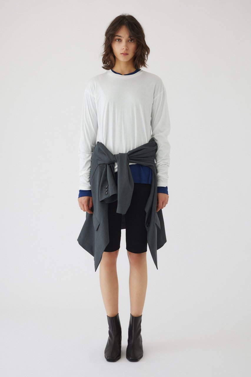 【リムアーク/RIM.ARK】のBasic long sleeve cut tops/トップス 人気、トレンドファッション・服の通販 founy(ファニー) 　ファッション　Fashion　レディースファッション　Fashion for Women　トップス・カットソー　Cut & Sew Tops　シャツ・ブラウス・オフィスカジュアル　Elegant Blouses & Button-Ups　ロングTシャツ・Tシャツ　Longline T-Shirts & Tees　カットソー・ベーシックTシャツ　Cut-and-Sewn Tops / Stretch Tees & Basics　スウェット / スエット　Sweatshirt, Sweatwear　スリーブ　Sleeve, Long Sleeve / Short Sleeve　ロング　Long, Long-Length　other-7|ID: prp329100004359678 ipo3291000000036046108