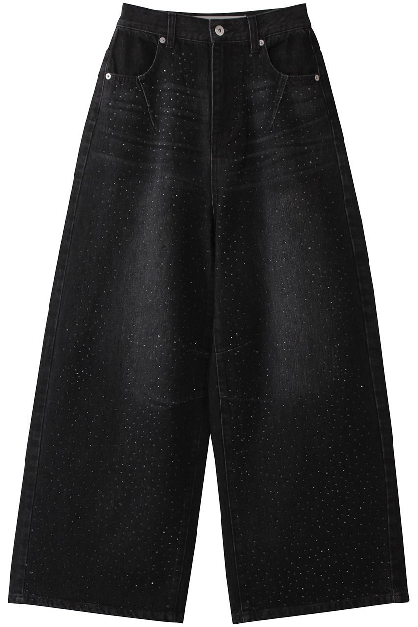 【プランク プロジェクト/PRANK PROJECT】のドロップビジューデニムパンツ インテリア・キッズ・メンズ・レディースファッション・服の通販 founy(ファニー) ファッション Fashion レディースファッション Fashion for Women パンツ Pants & Trousers デニムパンツ・ジーンズ・美脚デニム Denim Jeans & Pants おすすめ Recommended / Our Picks コンパクト Compact, Small Size シンプル Simple, Minimal ジャケット Jacket, Outerwear デニム Denim, Jeans Material ビジュー Bijou, Jewel-like Accent ヴィンテージ Vintage Style BLK(ブラック)|ID: prp329100004359679 ipo3291000000035838100