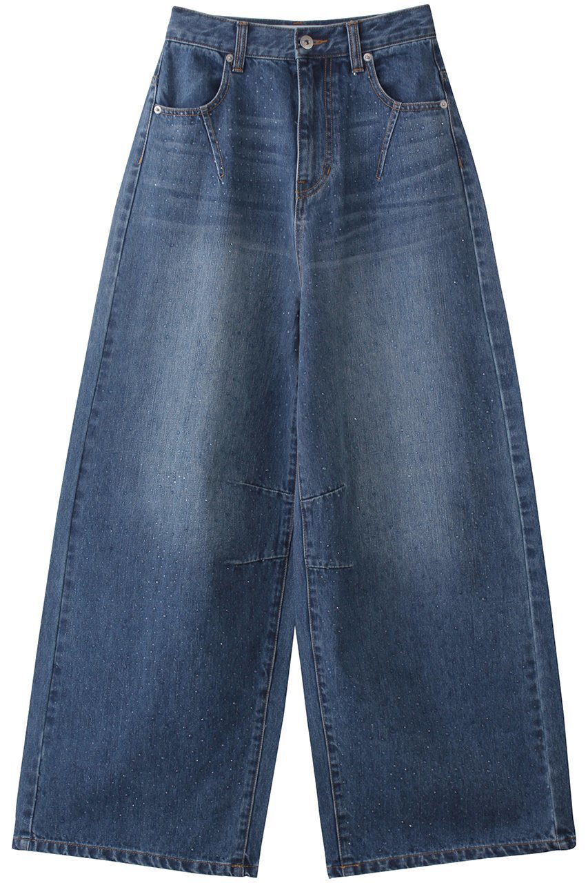 【プランク プロジェクト/PRANK PROJECT】のドロップビジューデニムパンツ インテリア・キッズ・メンズ・レディースファッション・服の通販 founy(ファニー) ファッション Fashion レディースファッション Fashion for Women パンツ Pants & Trousers デニムパンツ・ジーンズ・美脚デニム Denim Jeans & Pants おすすめ Recommended / Our Picks コンパクト Compact, Small Size シンプル Simple, Minimal ジャケット Jacket, Outerwear デニム Denim, Jeans Material ビジュー Bijou, Jewel-like Accent ヴィンテージ Vintage Style BLU(ブルー)|ID: prp329100004359679 ipo3291000000035838104