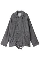 【ベリーテイジ/VERYTAGE / MEN】の【MEN】SWEDESPLIT ジャケット 人気、トレンドファッション・服の通販 founy(ファニー) ファッション Fashion メンズファッション Fashion for Men インナー Innerwear ジャケット Jacket, Outerwear スタイリッシュ Stylish, Fashionable ストライプ Stripe, Striped Pattern スリーブ Sleeve, Long Sleeve / Short Sleeve デニム Denim, Jeans Material フロント Front, Front Design リネン Linen, Linen Fabric ロング Long, Long-Length thumbnail インディゴ×ヒッコリー|ID: prp329100004359680 ipo3291000000034958966