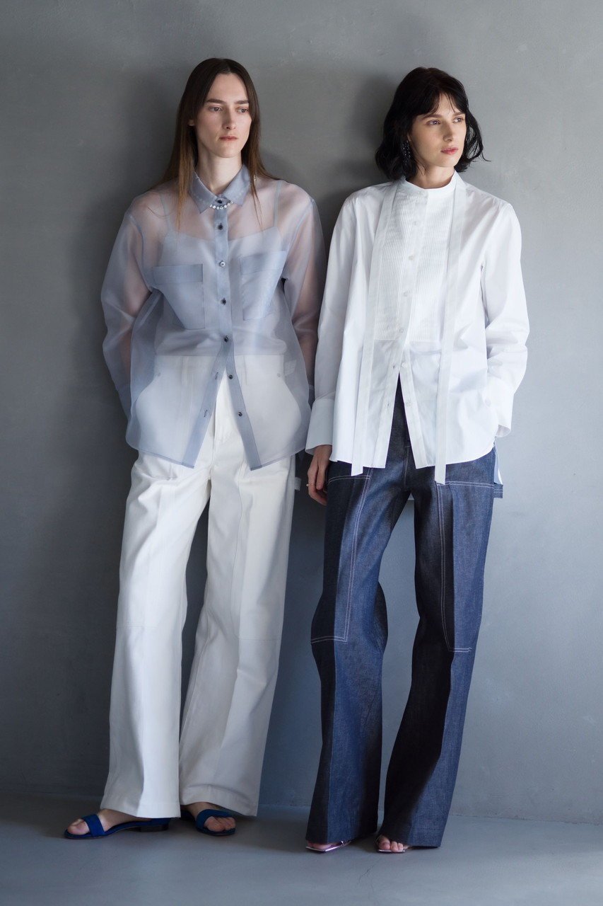 【エブール/ebure】のエッセンシャルコットン ボウタイバンドカラーシャツ 人気、トレンドファッション・服の通販 founy(ファニー) 　ファッション　Fashion　レディースファッション　Fashion for Women　トップス・カットソー　Cut & Sew Tops　シャツ・ブラウス・オフィスカジュアル　Elegant Blouses & Button-Ups　おすすめ　Recommended / Our Picks　インナー　Innerwear　ジャケット　Jacket, Outerwear　ストライプ　Stripe, Striped Pattern　スリーブ　Sleeve, Long Sleeve / Short Sleeve　デニム　Denim, Jeans Material　ロング　Long, Long-Length　other-8|ID: prp329100004359682 ipo3291000000035530583