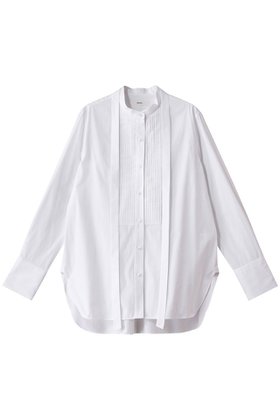 【エブール/ebure】のエッセンシャルコットン ボウタイバンドカラーシャツ 人気、トレンドファッション・服の通販 founy(ファニー) ファッション Fashion レディースファッション Fashion for Women トップス・カットソー Cut & Sew Tops シャツ・ブラウス・オフィスカジュアル Elegant Blouses & Button-Ups おすすめ Recommended / Our Picks インナー Innerwear ジャケット Jacket, Outerwear ストライプ Stripe, Striped Pattern スリーブ Sleeve, Long Sleeve / Short Sleeve デニム Denim, Jeans Material ロング Long, Long-Length |ID:prp329100004359682