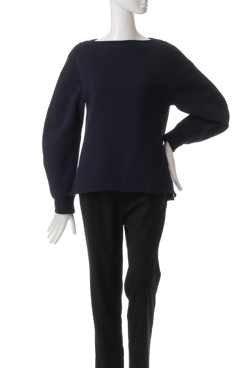 【エブール/ebure】のタンブラークリア裏毛 ボートネックカットソー 人気、トレンドファッション・服の通販 founy(ファニー) 　ファッション　Fashion　レディースファッション　Fashion for Women　トップス・カットソー　Cut & Sew Tops　シャツ・ブラウス・オフィスカジュアル　Elegant Blouses & Button-Ups　ロングTシャツ・Tシャツ　Longline T-Shirts & Tees　カットソー・ベーシックTシャツ　Cut-and-Sewn Tops / Stretch Tees & Basics　カットソー　Cut and Sewn Top　スリット　Slit, Slit Detail　スリーブ　Sleeve, Long Sleeve / Short Sleeve　タンブラー　Tumbler, Travel Mug　ロング　Long, Long-Length　other-2|ID: prp329100004359687 ipo3291000000032880982