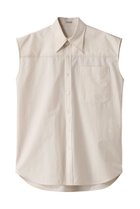【アンスクリア/INSCRIRE】のコットン ノースリーブシャツ 人気、トレンドファッション・服の通販 founy(ファニー) ファッション Fashion レディースファッション Fashion for Women トップス・カットソー Cut & Sew Tops キャミソール&ノースリーブ Camisoles & Sleeveless Tops シャツ・ブラウス・オフィスカジュアル Elegant Blouses & Button-Ups ノースリーブ Sleeveless, No-Sleeve ボトム Bottoms, Lower Wear ビジネス 仕事 通勤 Business / Work / Commuting thumbnail クリーム|ID: prp329100004359693 ipo3291000000032871564